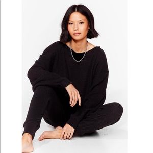 Knit Happens 🧶 Sweater and Jogger lounge set